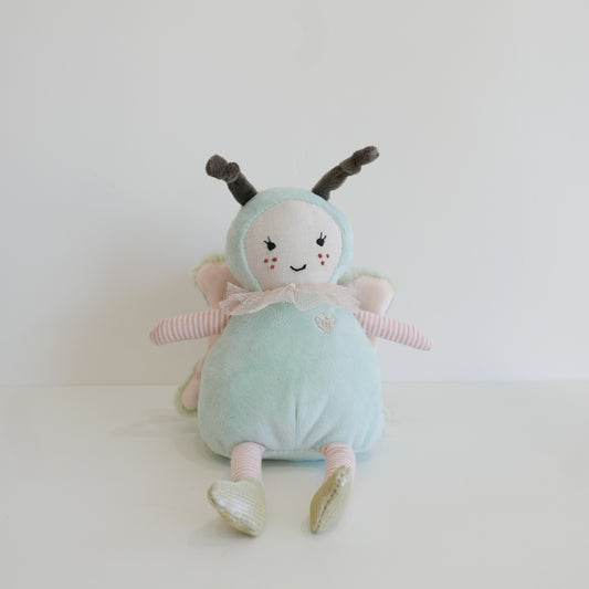 Light blue plush butterfly toy