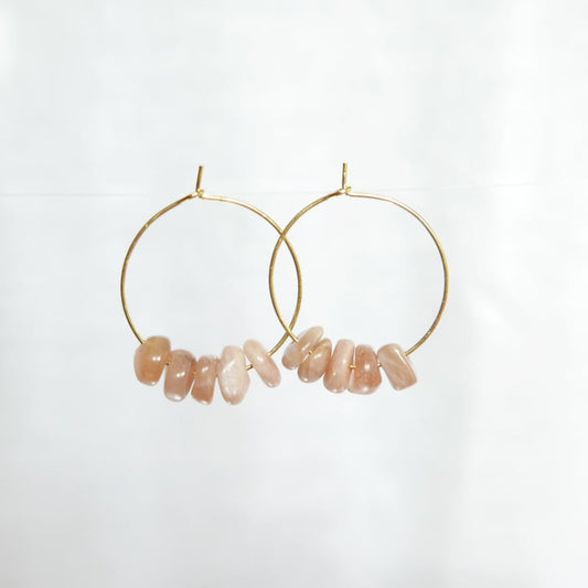 Goodheart Gemstone Hoops - Moonstone