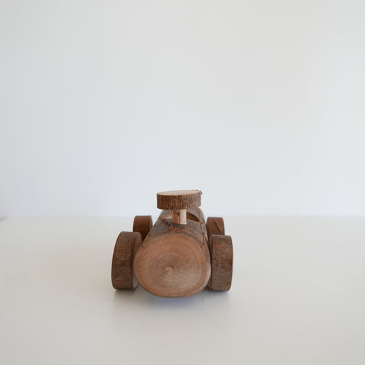 Wood car toy for gnomes