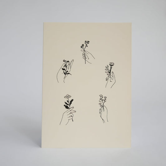 Hands Holding Flowers