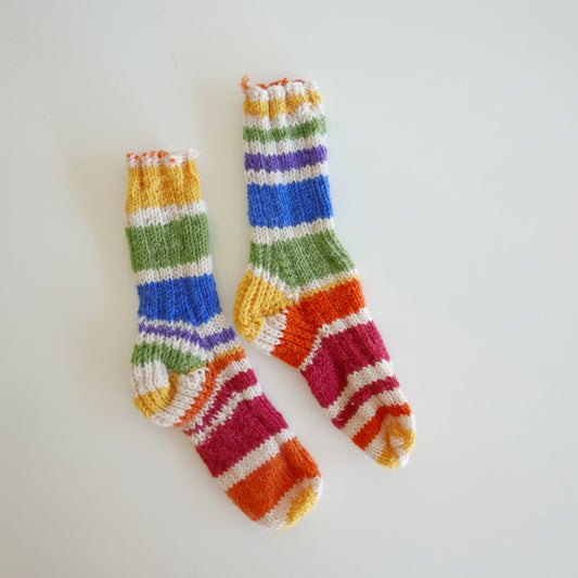 Hand Knitted Socks - Robin