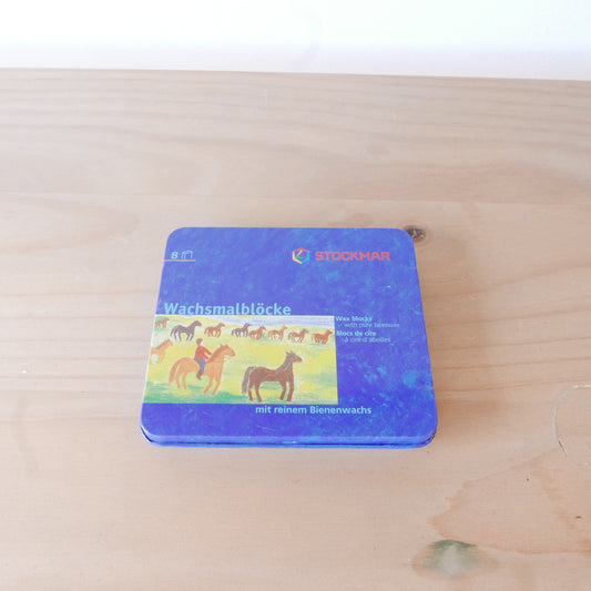 Stockmar Block Crayons in a Storage Tin