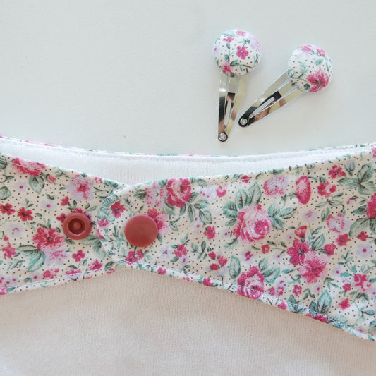 Making Good - Bib and Hair Clip Set in Meadow