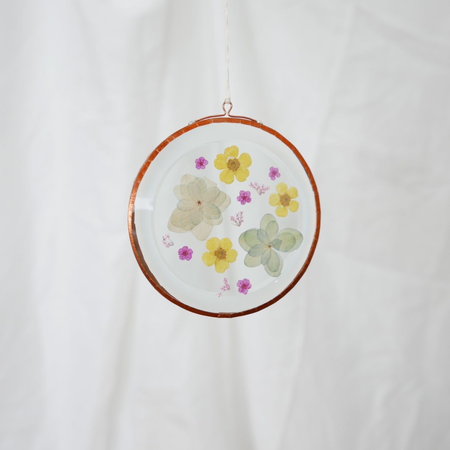 Pressed Flower Suncatcher -