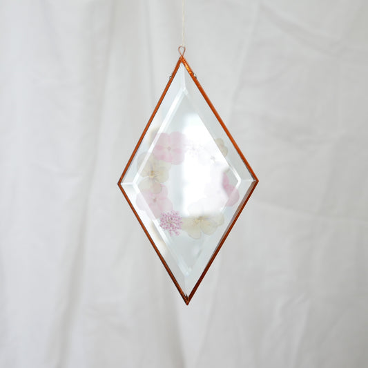 Pressed Flower Suncatcher - Hydrangea