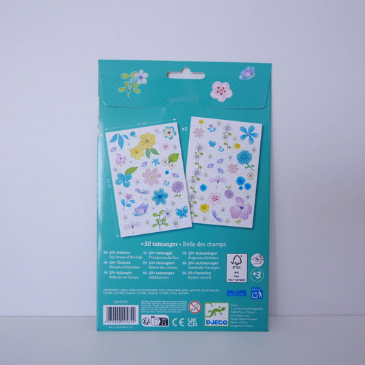 Fair Flowers Temporary Tattoos