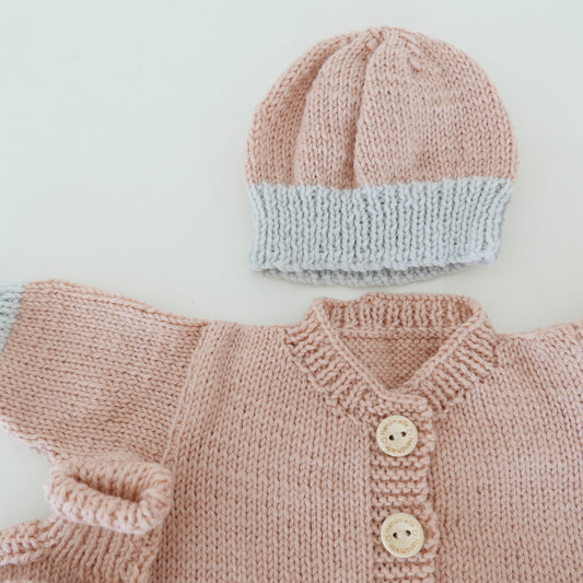 Knitwear Set in Blush