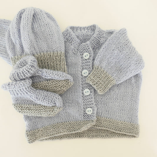 Knitwear Set in Periwinkle