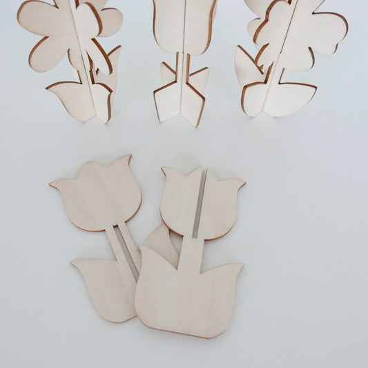 Wooden Flower Blanks