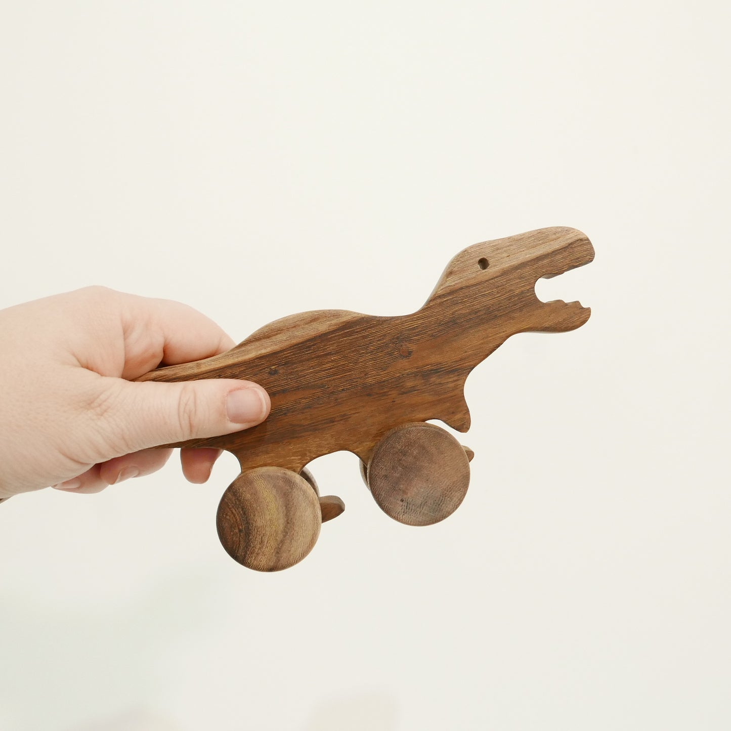 Wooden Push Along Dinosaur