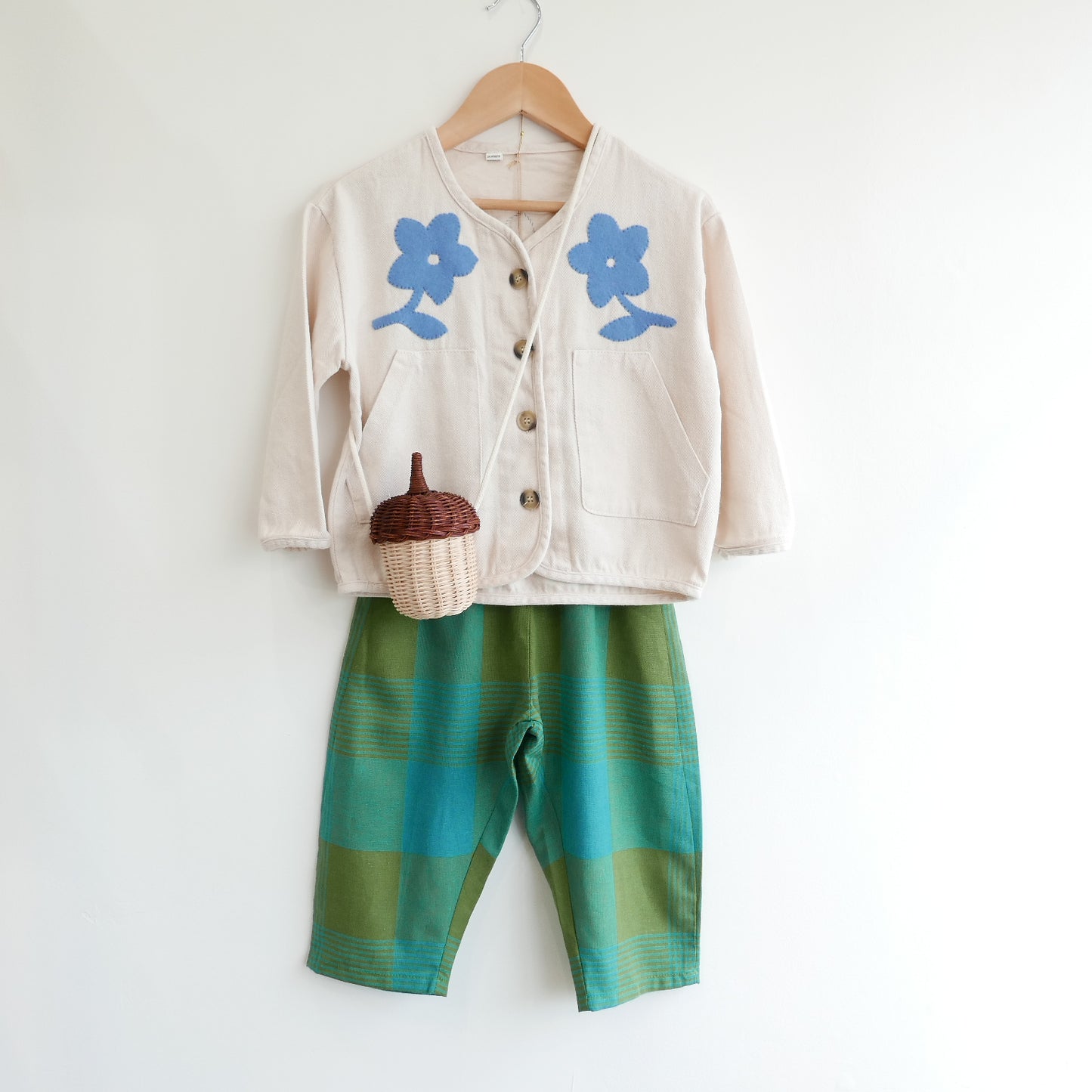 Gala Applique Jacket - Forget Me Not