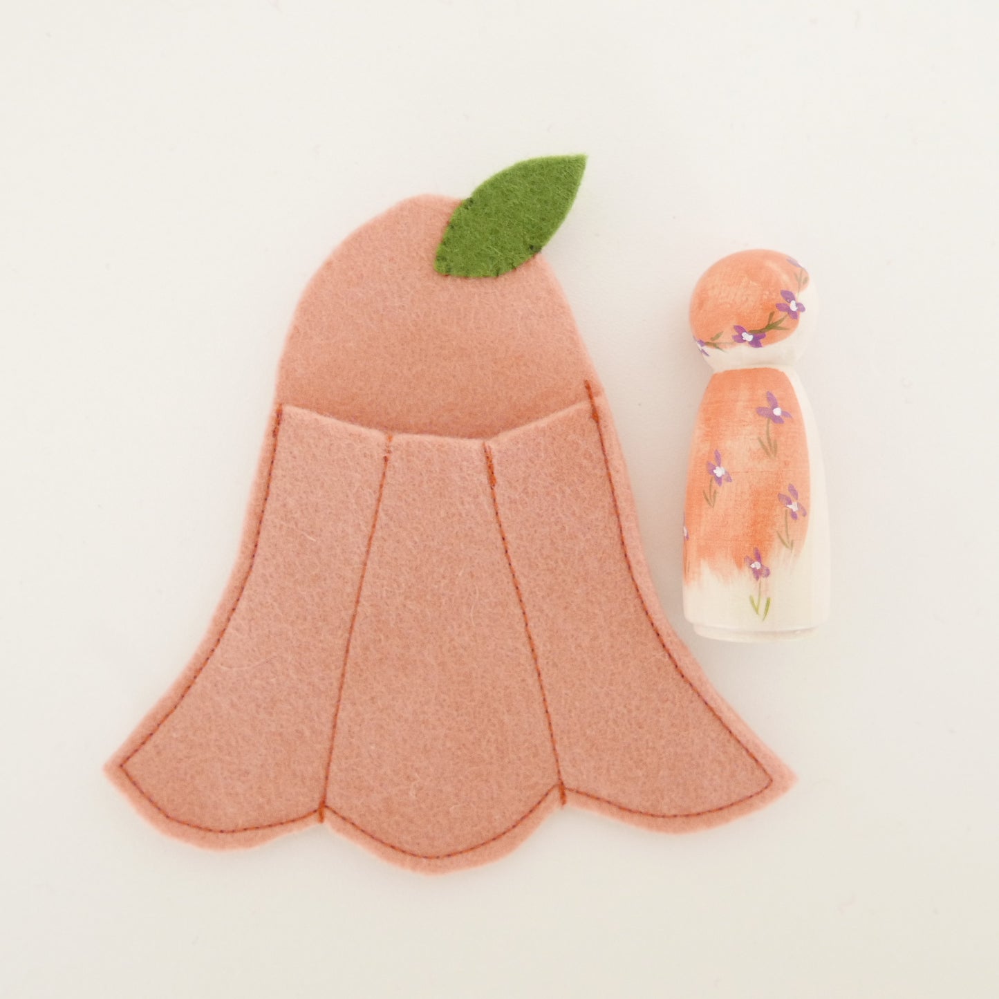 Flower Fairy in a Felt Bed