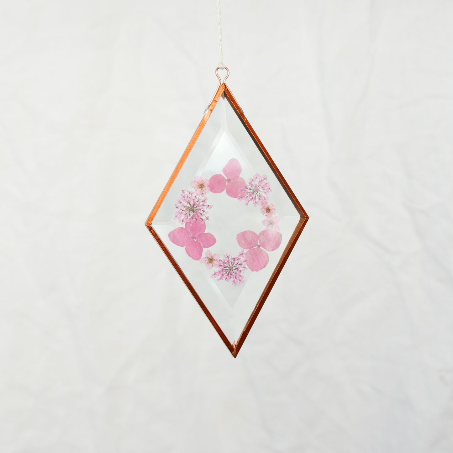 Pressed Flower Suncatcher - Queen Anne's Lace