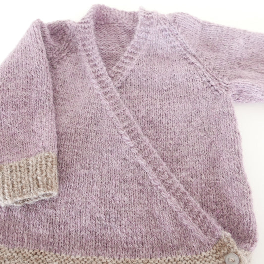 Cross Over Cardigan in Lavender Dream