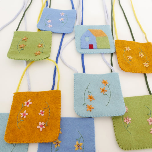 Treasure Bag - Blues and Greens