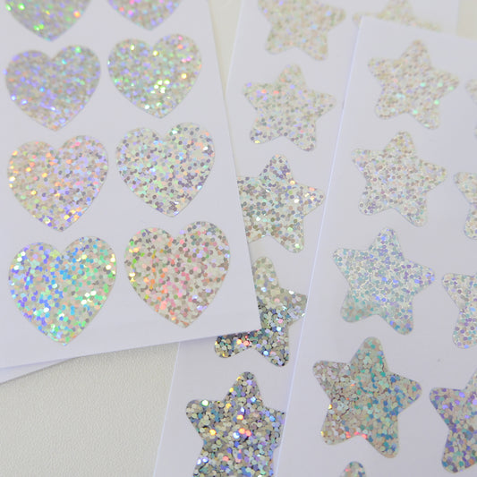 Holographic Hearts + Stars
