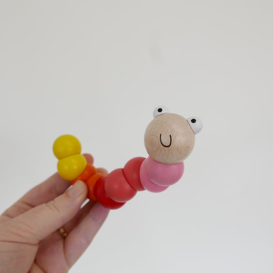 Wooden Wriggly Worm