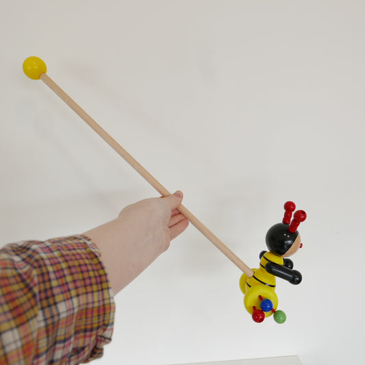 Wooden Push Along Bumble Bee