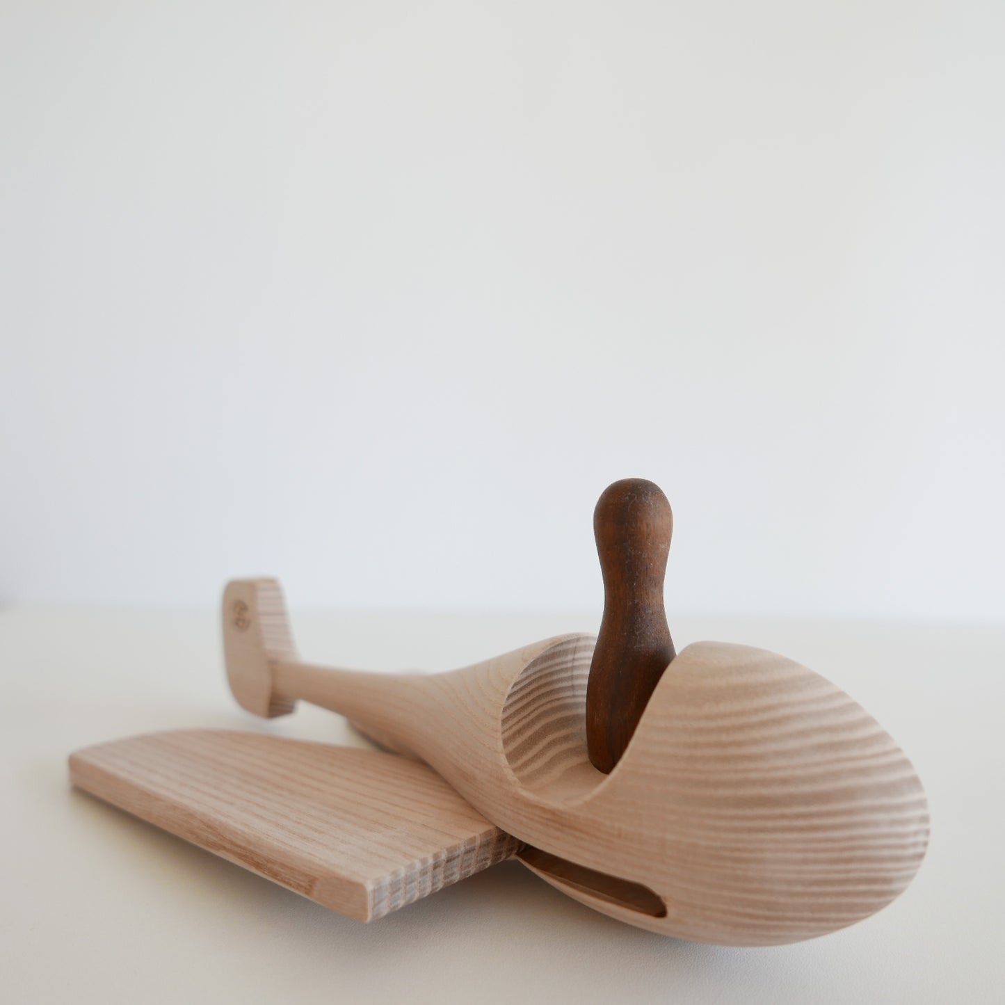 Wooden Aeroplane with a Figurine