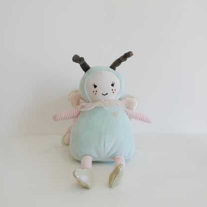 Light blue plush butterfly toy