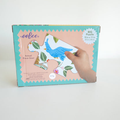 eeBoo puzzle box with a bird illustration on a white background