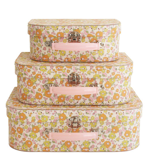 Suitcase Set in Liberty Pink