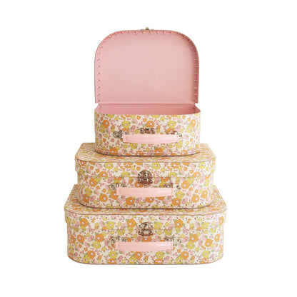 Suitcase Set in Liberty Pink