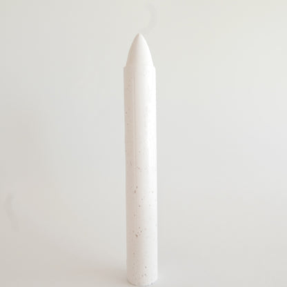 white crayon up close