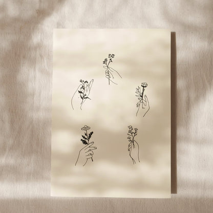 Hands Holding Flowers