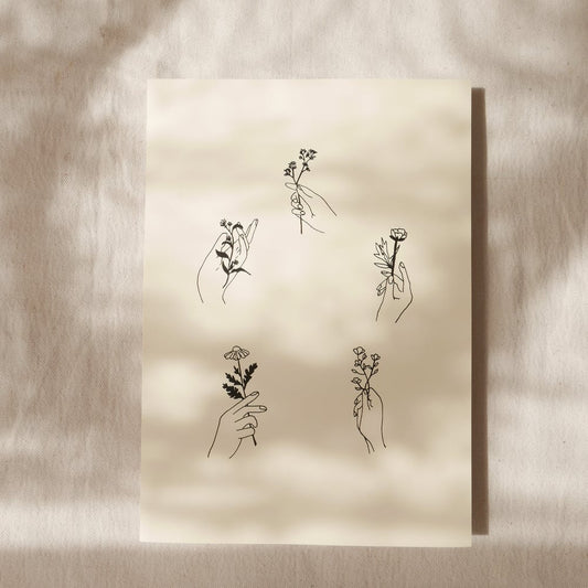 Hands Holding Flowers