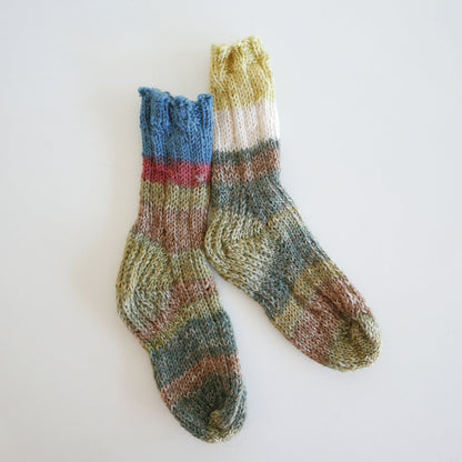 Hand Knitted Socks -  River