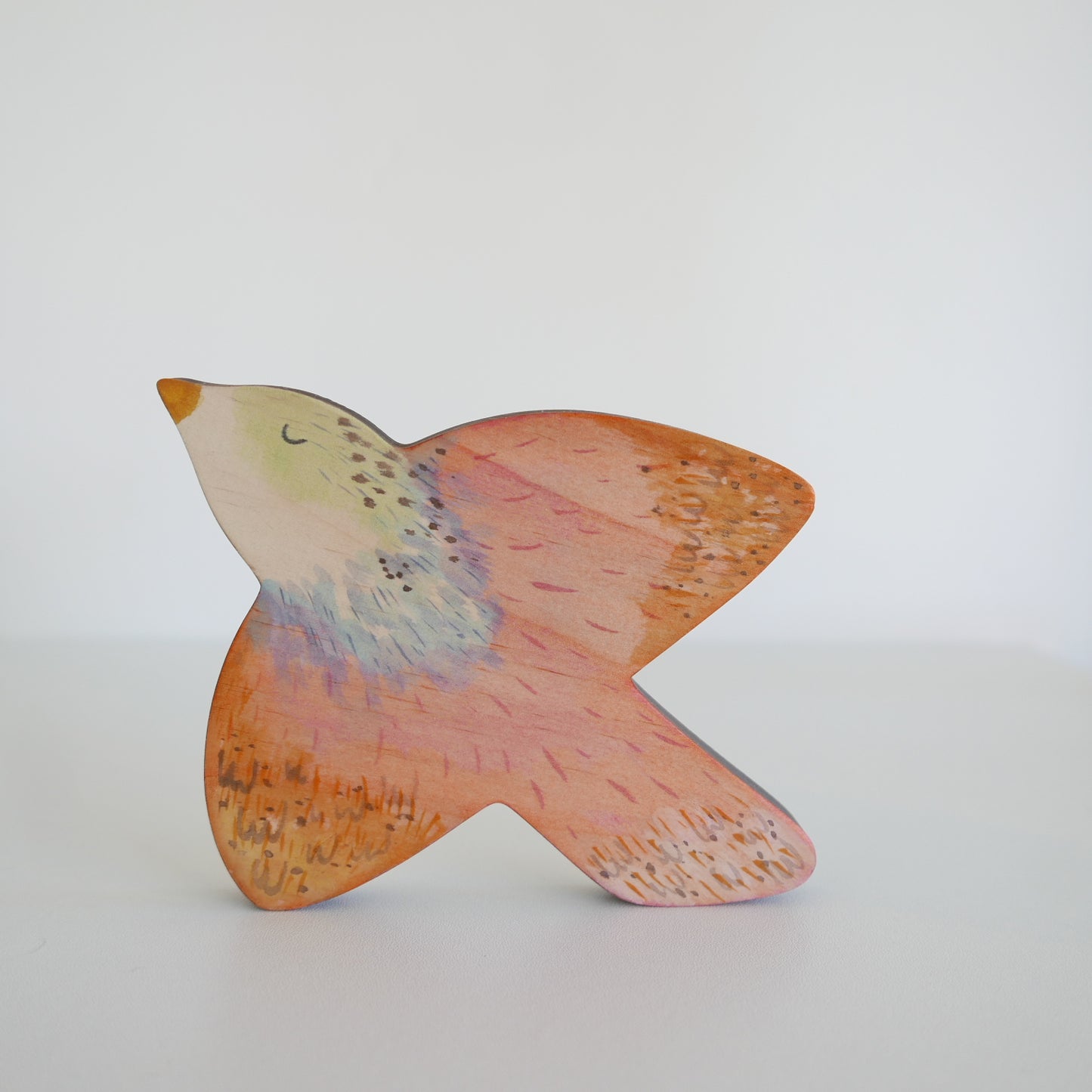 Wooden Bird Wall Art - Hand Painted