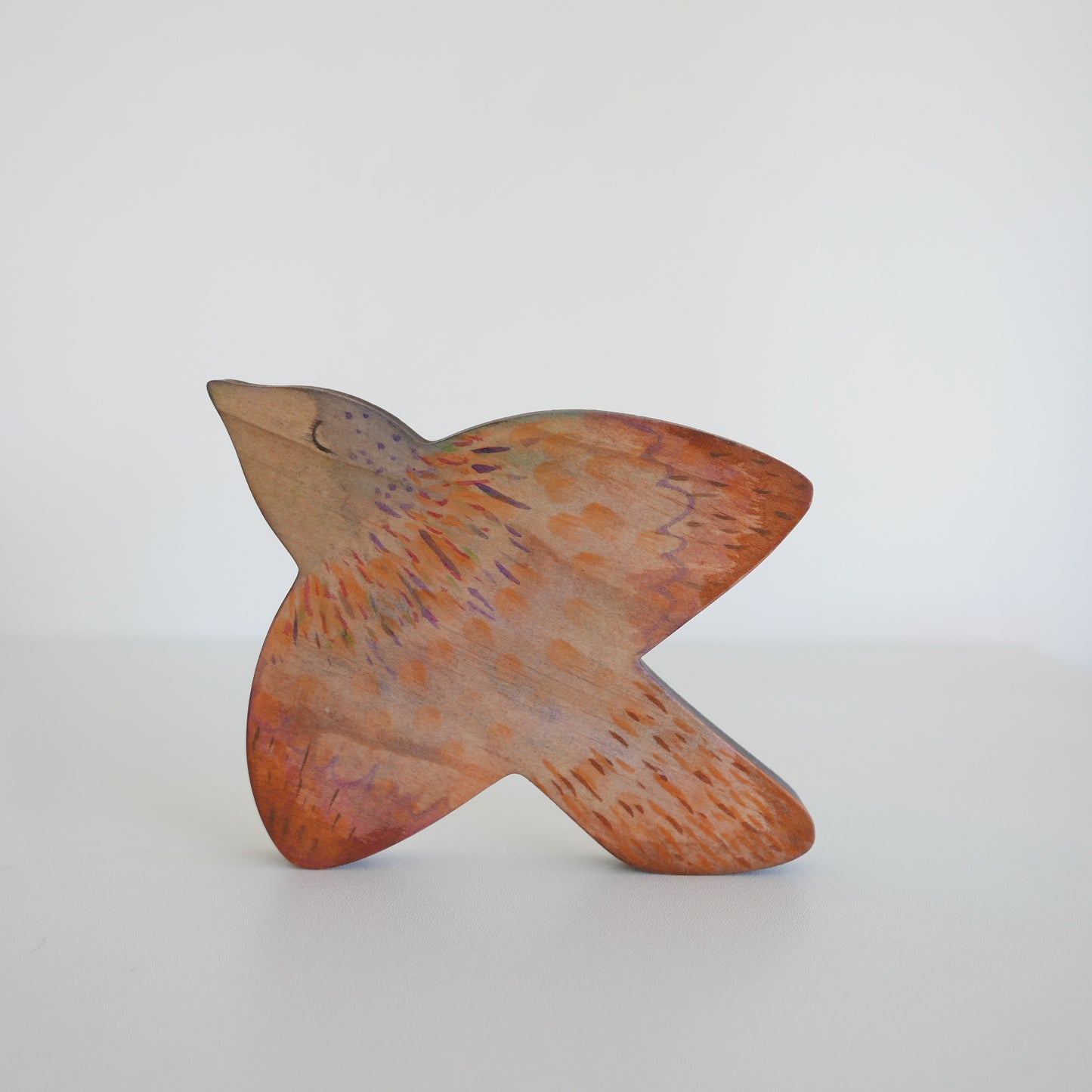 Wooden Bird Wall Art - Hand Painted