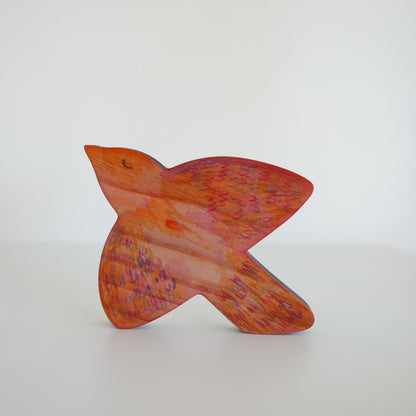 Wooden Bird Wall Art - Hand Painted