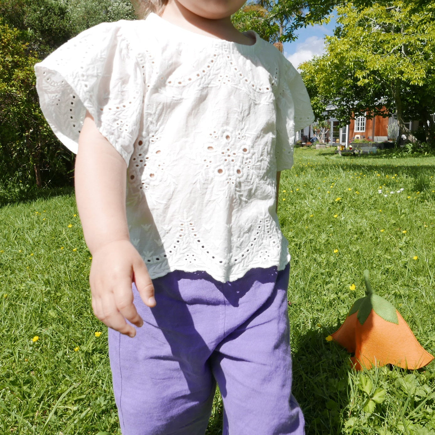 Widdettes - Fairy Top in Embroidered Anglaise