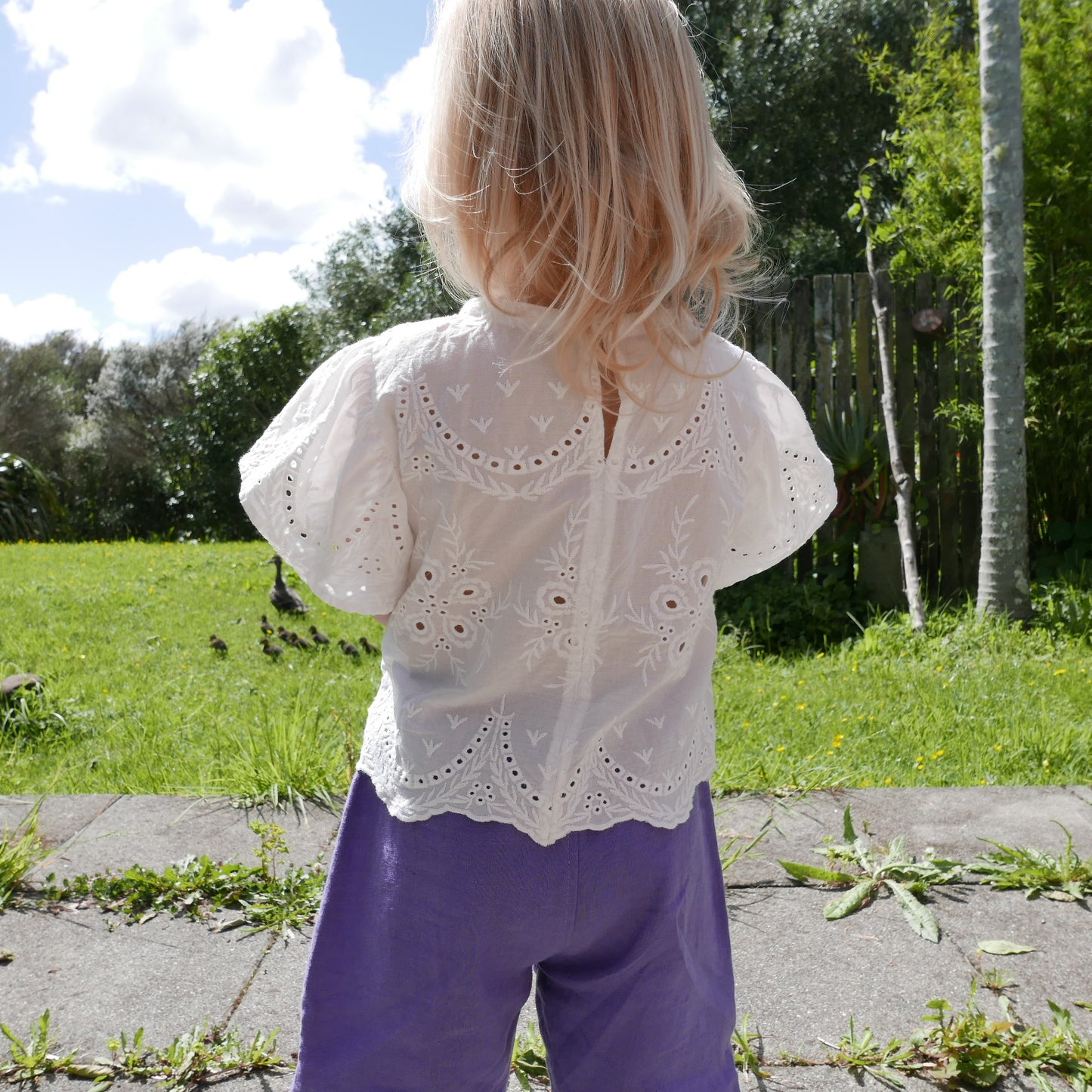 Widdettes - Fairy Top in Embroidered Anglaise