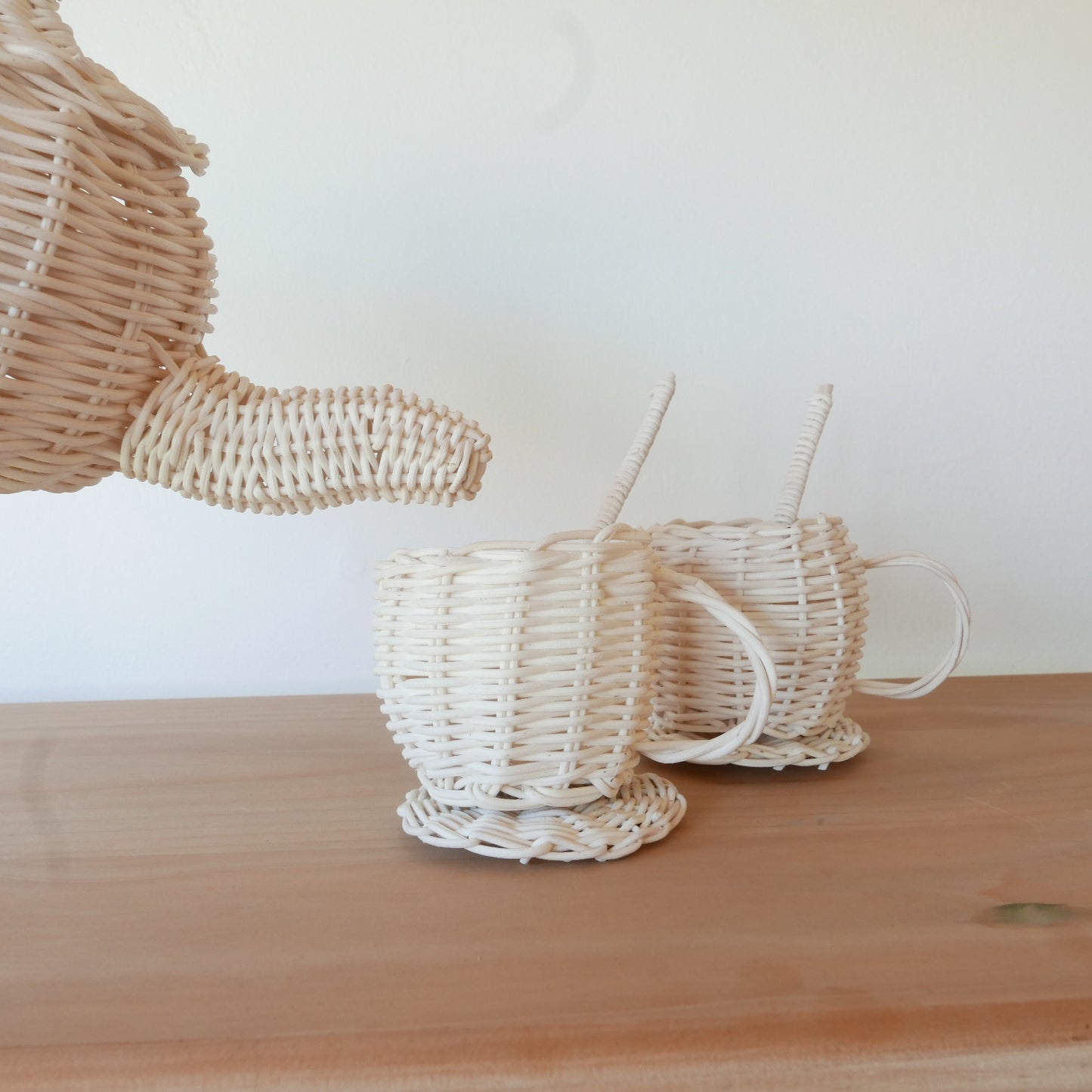 Rattan Tea Set