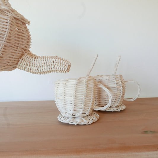 Rattan Tea Set