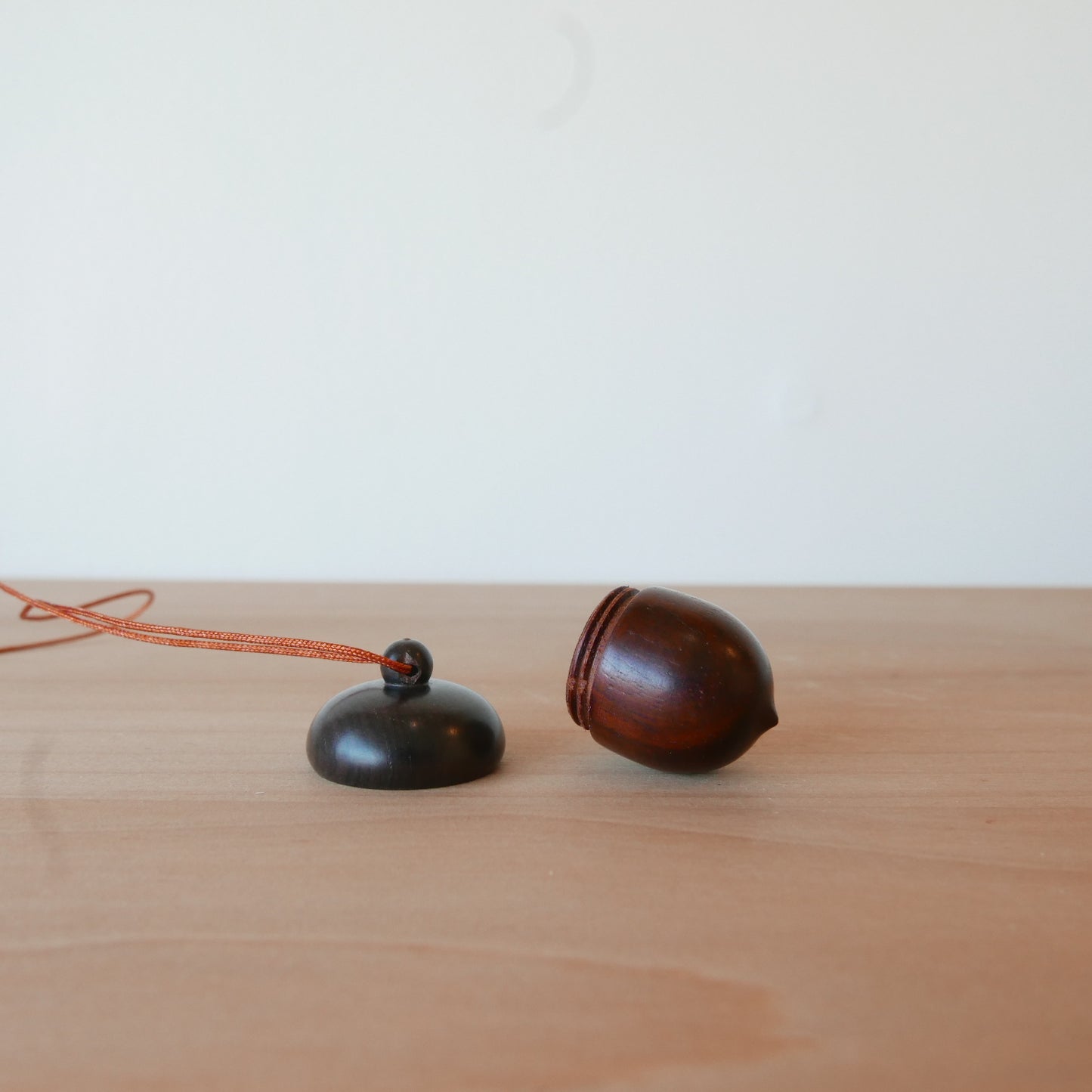 Wooden Acorn Necklace