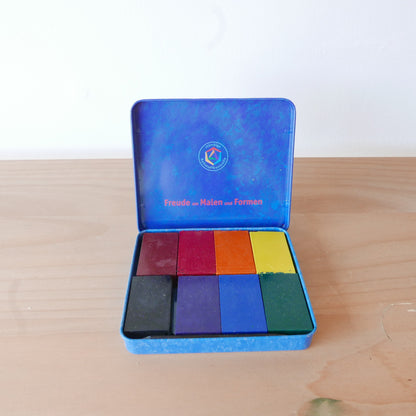 Stockmar Block Crayons in a Storage Tin