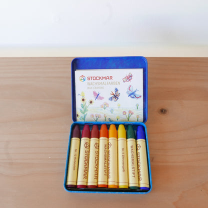 Stockmar Stick Crayons in a Storage Tin