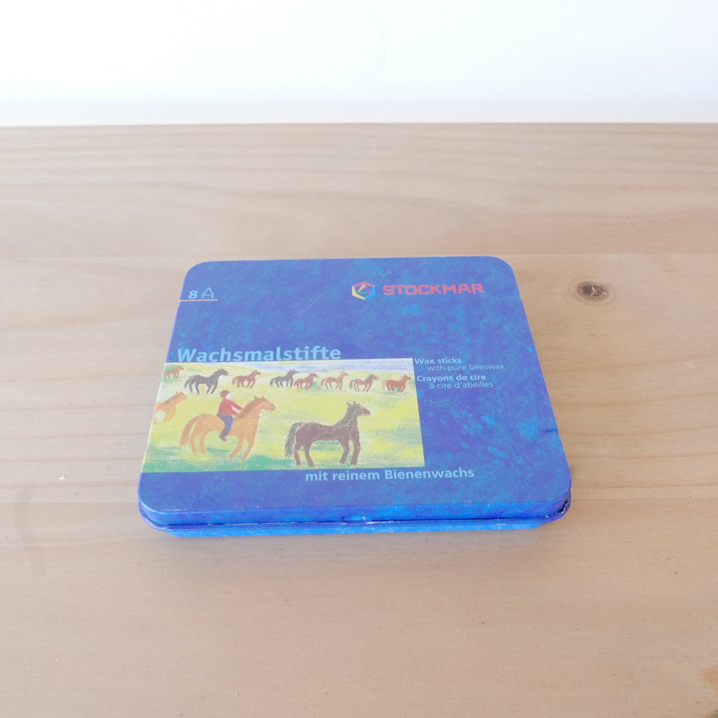 Stockmar Stick Crayons in a Storage Tin