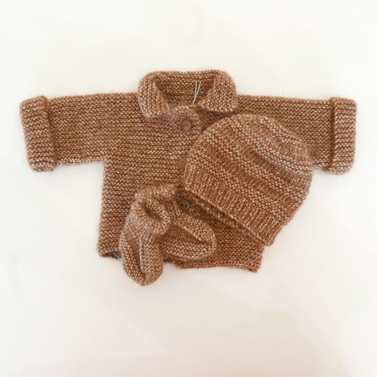 Knitwear Set in Chocolate