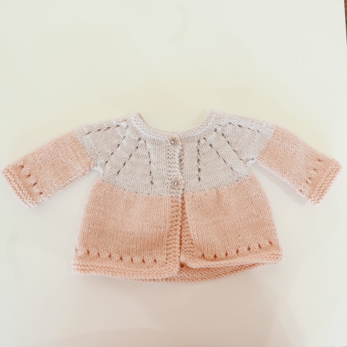 Knitted Cardigan in Flower