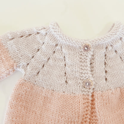 Knitted Cardigan in Flower