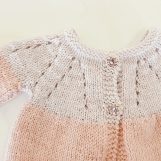 Knitted Cardigan in Flower