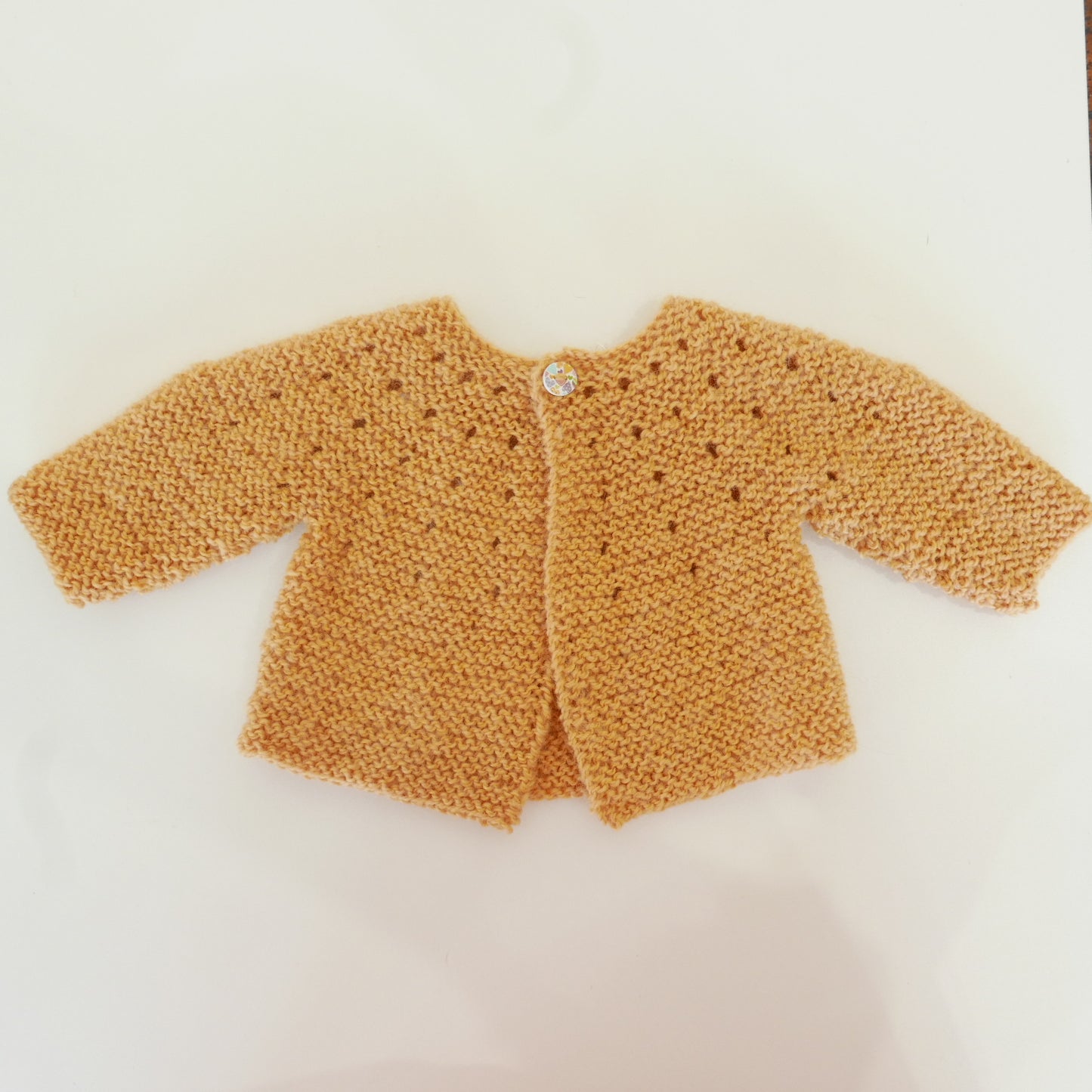 Knitted Cardigan in Sunflower