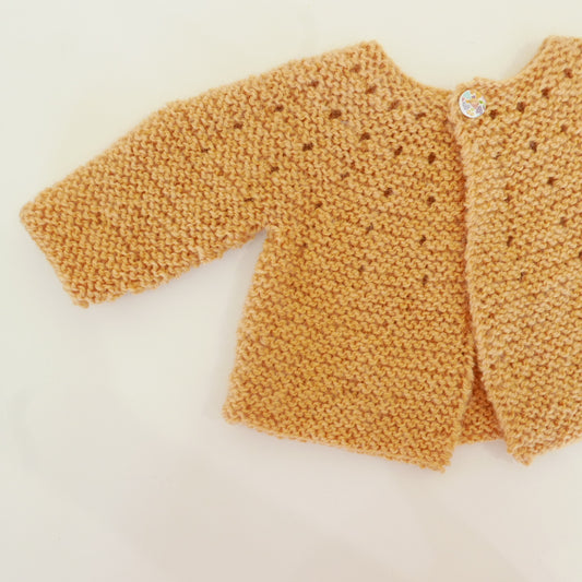 Knitted Cardigan in Sunflower
