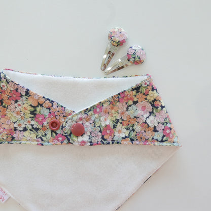 Making Good - Bib and Hair Clip Set in Black Forest