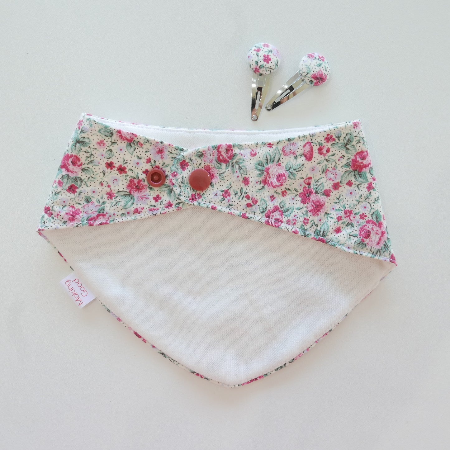 Making Good - Bib and Hair Clip Set in Meadow